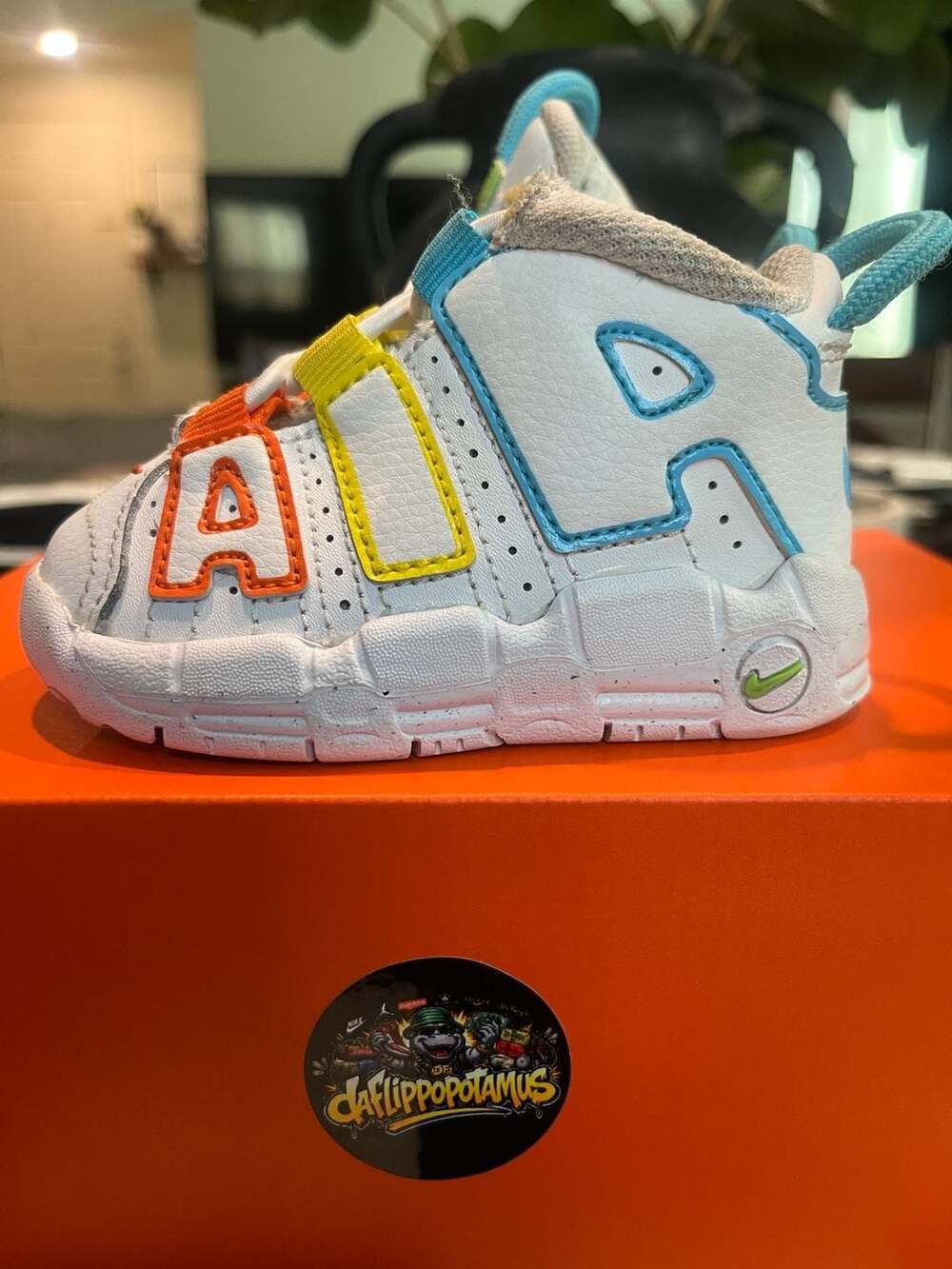 Nike Air More Uptempo Crib Bootie Size 4C